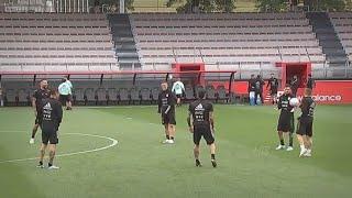 Argentina Players Show Respect to Their Captain 