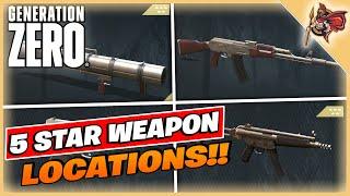 Want Every 5 Star Weapon? | Generation Zero - How To Guide