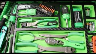 Railer to the Rescue: Drawer organizers in three sizes and three colors. Green Hulk project moves on