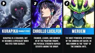 Top Ranking of Nen Users in HUNTER X HUNTER | PopuAni Power Rank #001