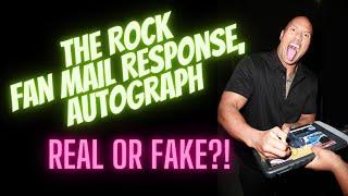 The Rock Fan Mail Response, Autograph: Real or Fake?!