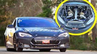 Sick Week Day 4 - Twin Turbo Big Block Tesla WIPES OUT!