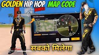 golden hip hop bundle map code | new craftland map code | craftland new map code free fire India 