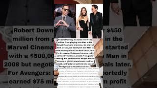 Robert Downey Jr Made Over Million Dollars From Playing Iron Man In Marvel Cinematic Universe. He
