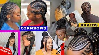 Latest Braids Hairstyles For Black Women| Cornrow Braids Hairstyles| African Braiding Hairstyles