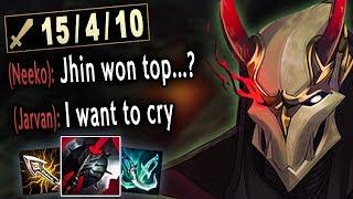 I got tired of botlane so I took a vacation with Jhin Top