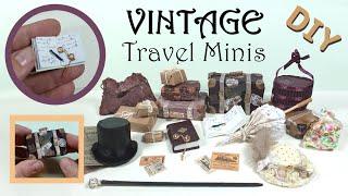 DIY Vintage TRAVEL MINIS ~Miniatures~ #vintagetravel #MiniatureCraftsWithWasteMaterials