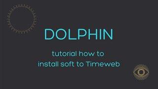 Automation installation tutorial Dolphin to Timeweb