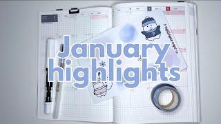 January Highlights! | Hobonichi Cousin Monthly Spread