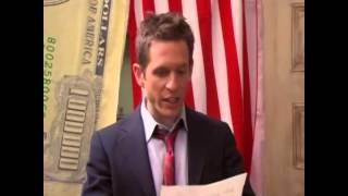 Dennis reads Charlie's campaign speech