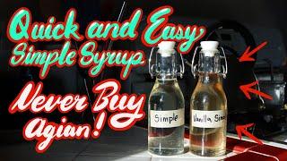 Make This In 5 Minutes! | Simple Syrup Recipe & How To