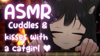 [ASMR] Catgirl gives meows, nya's & kisses  scratching, tapping, purring & kisses and more!~