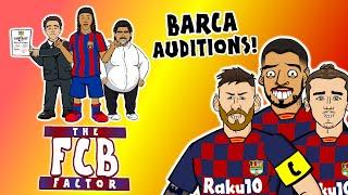 BARCA BOSS - the AUDITIONS! Xavi? Ronaldinho? Messi? The FCB Factor!