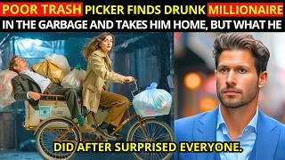 POOR TRASH PICKER FINDS DRUNK MILLIONAIRE IN THE GARBAGE AND TAKES HIM HOME, BUT WHAT HE DID SURPRIS
