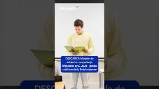 Citește mai mult pe Edupedu.ro #BAC #Shorts #Competente #Subiecte #Oral #Romana #Bac2025 #Model