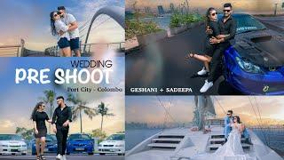 GESHANI & SADEEPA BEAUTIFUL PRE-WEDDING SESSION - PORT CITY COLOMBO SRI LANKA | 4K Cinematography