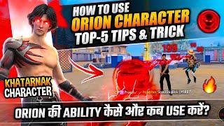 TOP 5 BEST TIPS AND TRICKS - HOW TO USE ORION IN TOURNAMENTS - #jontygaming #garenafreefire