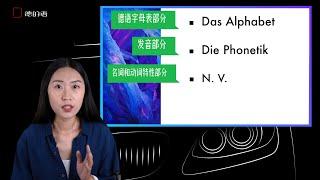 1.德语零基础入门课：德语30个字母基本规律