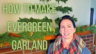 How To Make Evergreen Garland | DIY Holiday | PepperHarrow