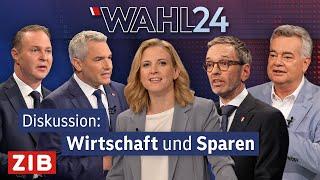 Wahldiskussion: Wirtschaft | ORF-„Elefantenrunde“