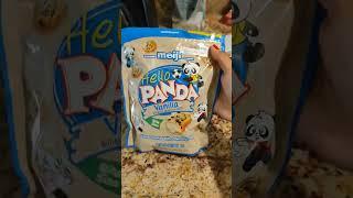 HELLO PANDA VANILLA CREME CRUNCHY SHELL BY MEIJI #satisfying #asmrsounds  #meiji #foodie #shorts