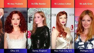 50 Most Beautiful Redhead Actresses 2023 #comparison