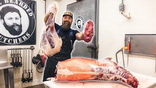 How to Butcher & Cook a Deer CAVEMAN Steak. By The Bearded Butchers!