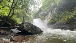 Looking Glass Falls affected by Landslides from Helene - 9-28-24