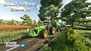 Selling 200.000L of SLURRY For BGA, Harvesting SORGHUM | Bally Spring | FS22 | Episode #28