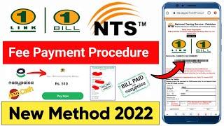 NTS Fee Submission Through Easypaisa 2022 | NTS New Payment Method | NTS 1Link 1Bill Payment Method