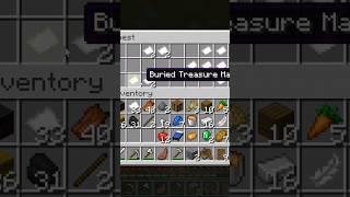 When a Buried Treasure map is fake in Minecraft #minecraft #map #glitch #shorts