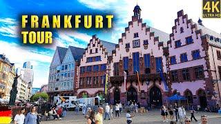 [4K] FRANKFURT Germany Walking Tour | Römerberg Frankfurt