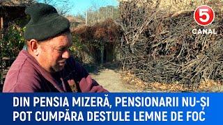 Din pensia mizeră, pensionarii nu-și pot cumpăra destule lemne de foc