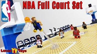 NBA Basketball Court & Minifigures Buildable Set | LEGO Compatible by Oyo Sports