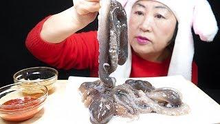 ASMR MUKBANG 살아있는 산낙지 통채로 먹방bạch tuộc sống ปลาหมึกกระดึ๊บ gurita hidup RAW OCTOPUS