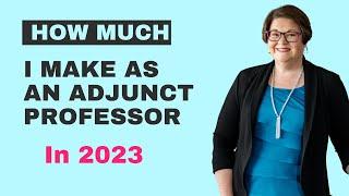 My adjunct professor salary: How much I make as an adjunct music professor in 2023