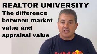 The difference between market value and appraisal value - Realtor University - Guillermo Teran