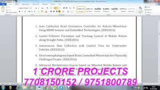 2016 Embedded System Final Years IEEE Projects In Chennai - 1Crore Projects