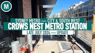 Crows Nest Metro Station - Late July 2024