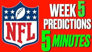 NFL WEEK 5 Predictions & PICKS for Every GAME| EARLY LOOK