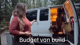 My budget van build ($6000 including the van) Full tour of my 2010 Ford Econoline #nobuild #vanlife