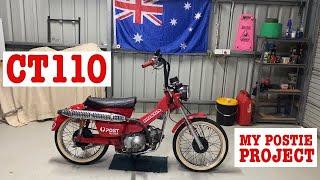 Honda CT110, postie bike walk around