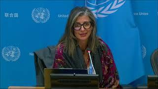 Francesca Albanese, UN Special Rapporteur on the Occupied Palestinian Territory, meets the press