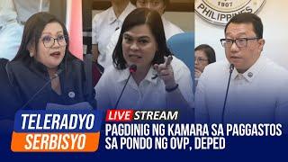 LIVE: House hearing on OVP, DepEd budget utilization | 05 November 2024