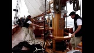 Sailing on the original Bluenose II - 2008