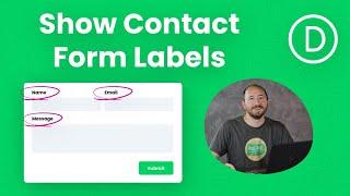 How To Show Labels On Fields In The Divi Contact Form