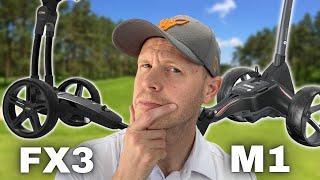 A CLEAR WINNER!! Motocaddy M1 vs Powakaddy FX3 - Electric Golf Trolley Head to Head