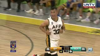 AFP's Winston Sergio converts the pass of Jerry Lumongsod to 2 points | UNTV Cup