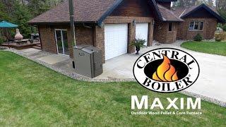 Central Boiler Maxim Outdoor Corn and Wood Pellet Furnace │ Central Boiler