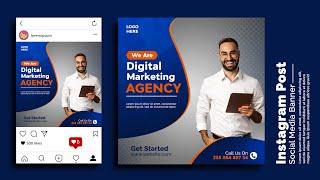 Digital Marketing Agency Banner | Social Media Banners | Photoshop Tutorials